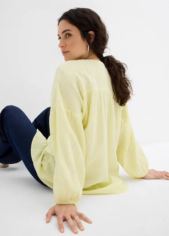 Katoenen blouse van mousseline, bonprix