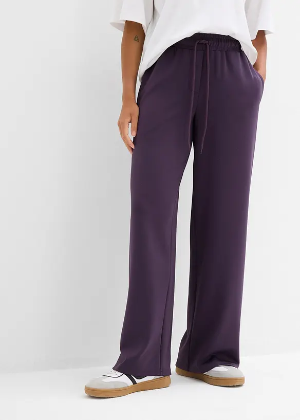 Jersey broek van stevige interlock, bonprix