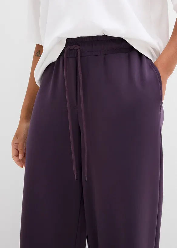 Jersey broek van stevige interlock, bonprix