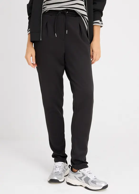 Chino broek van scuba, bonprix