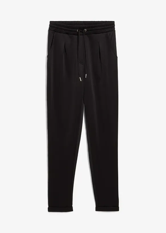 Chino broek van scuba, bonprix