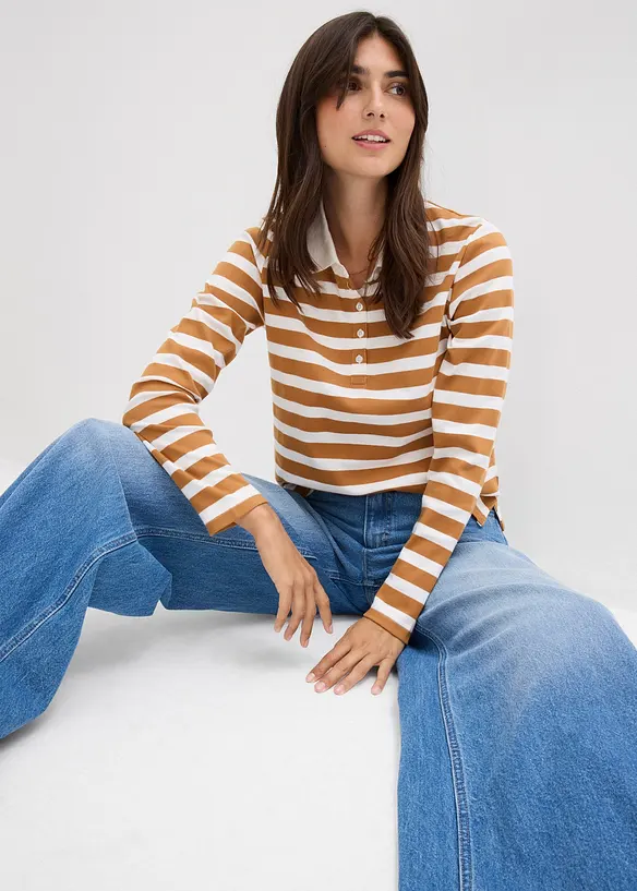 Wide leg jeans, mid waist, bonprix