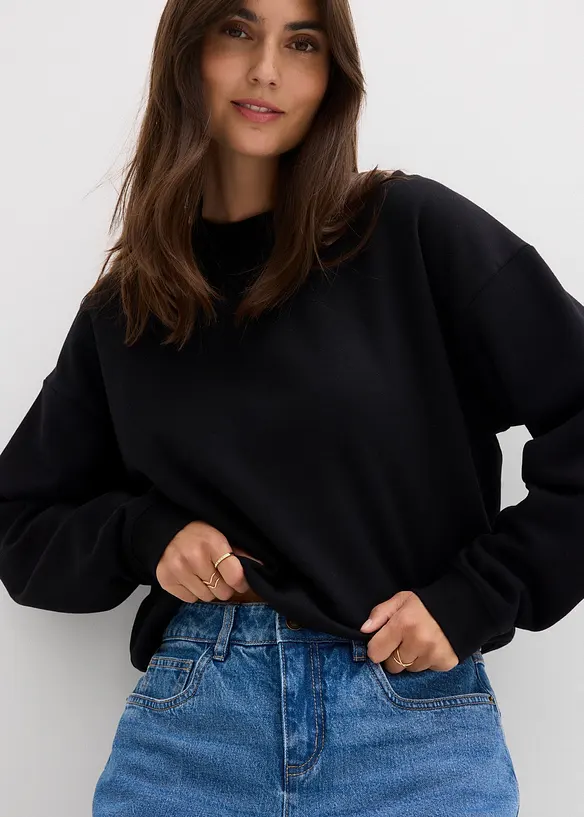 Barrel jeans mid waist, bonprix