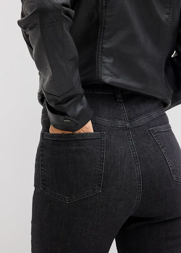 Skinny jeans high waist, cropped, bonprix