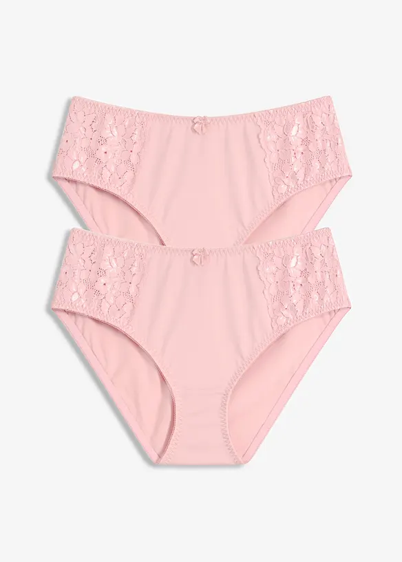Maxislip met fijn kant (set van 2), bonprix