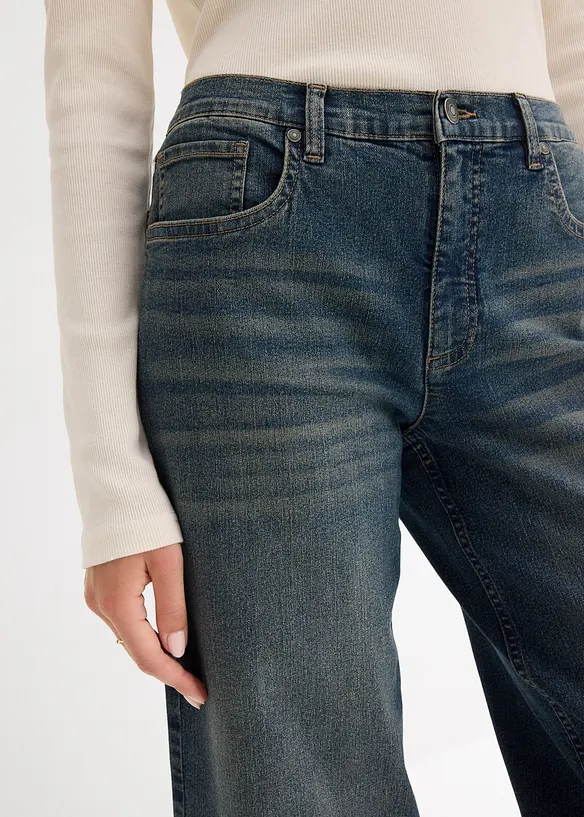 Wide leg jeans, high waist, bonprix