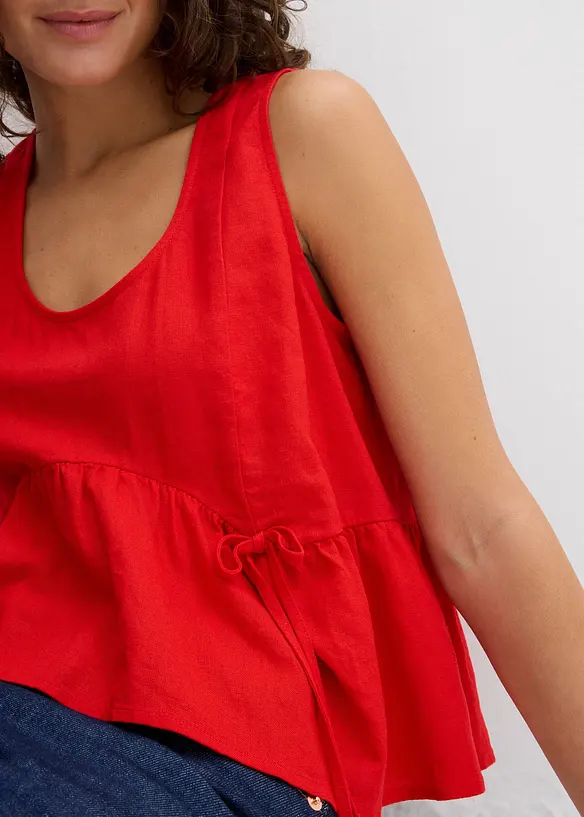 Blouse in een luchtige linnenmix, bonprix