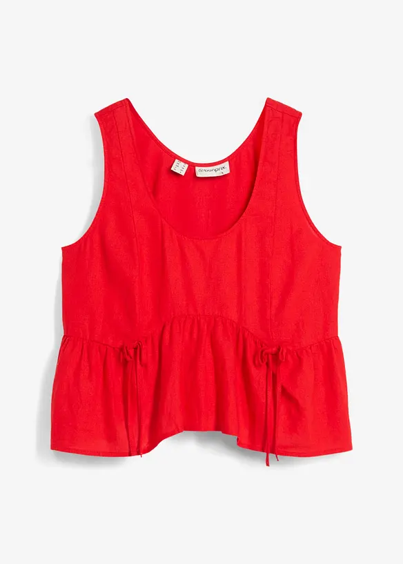 Blouse in een luchtige linnenmix, bonprix