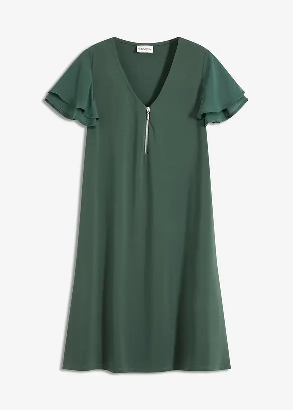 Shirtjurk met chiffon mouwen, bonprix