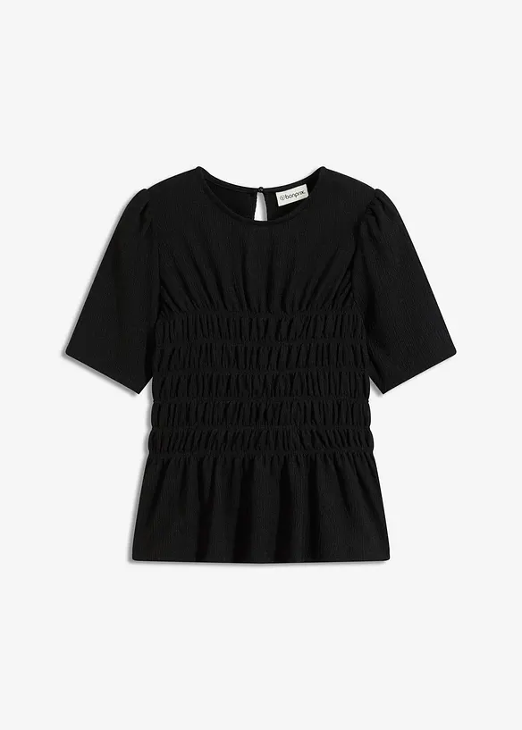 Shirt met smokwerk, bonprix