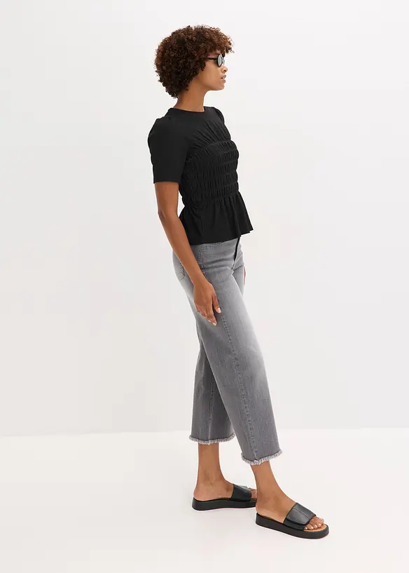 Shirt met smokwerk, bonprix