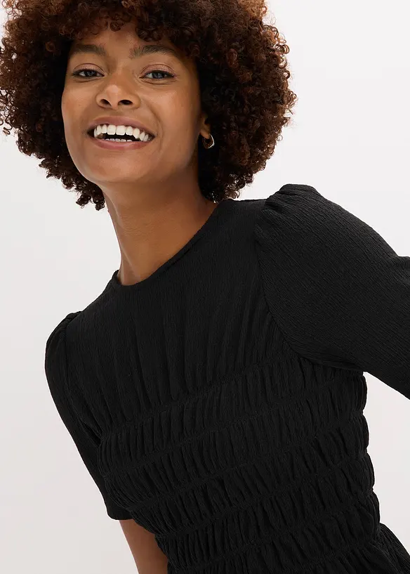 Shirt met smokwerk, bonprix