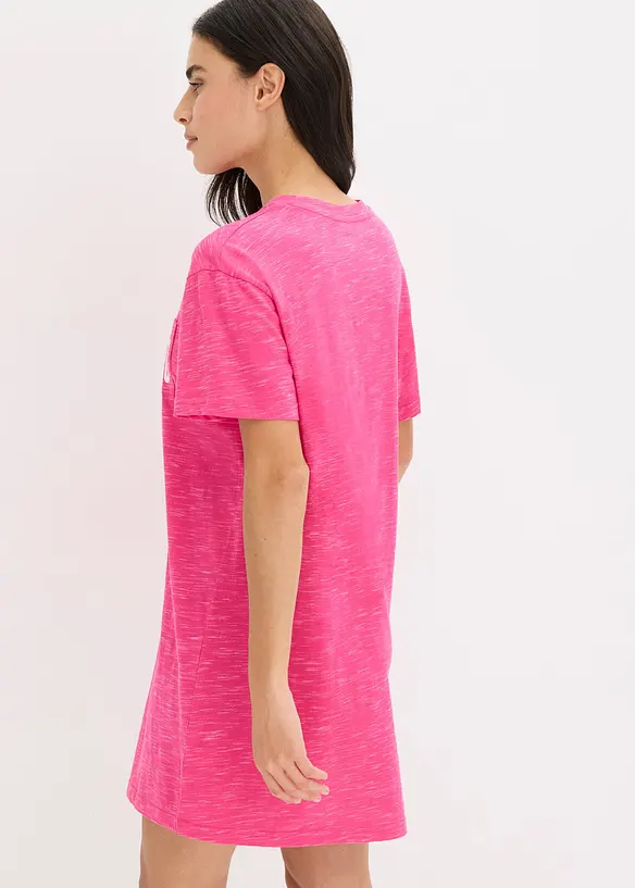 Oversized nachthemd van slubgaren, bonprix