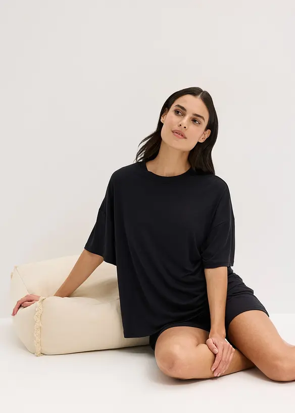 Oversized shortama van zacht modal, bonprix