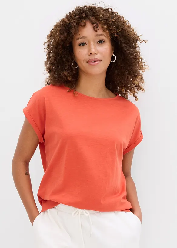 T-shirt van puur biologisch katoen ( set van 2), bonprix
