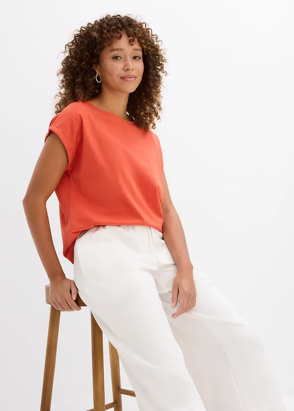 T-shirt van puur biologisch katoen ( set van 2), bonprix