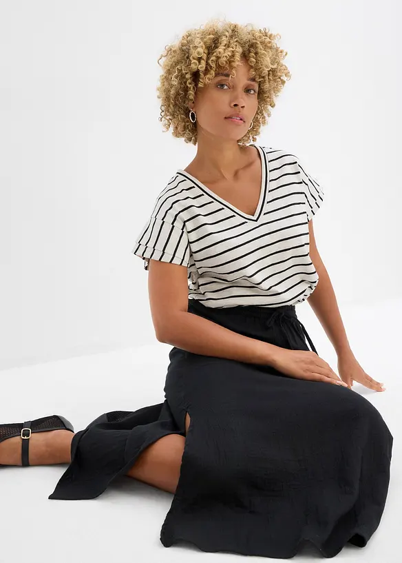 Maxi rok van mousseline, bonprix
