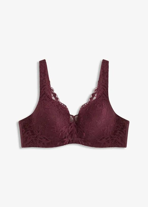 Voorgevormde bh met gewatteerde bandjes en delicate kant, bonprix