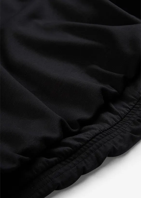Hoodie van licht glanzende viscosemix, bonprix