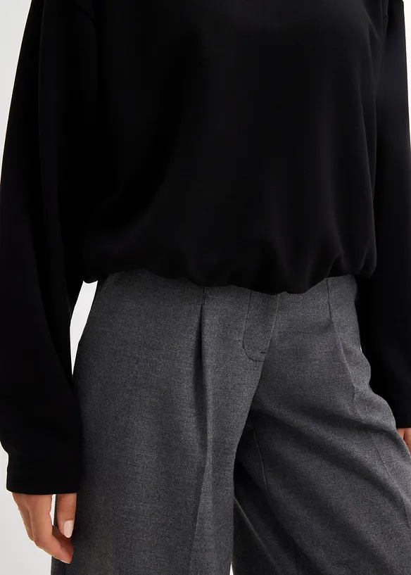 Hoodie van licht glanzende viscosemix, bonprix