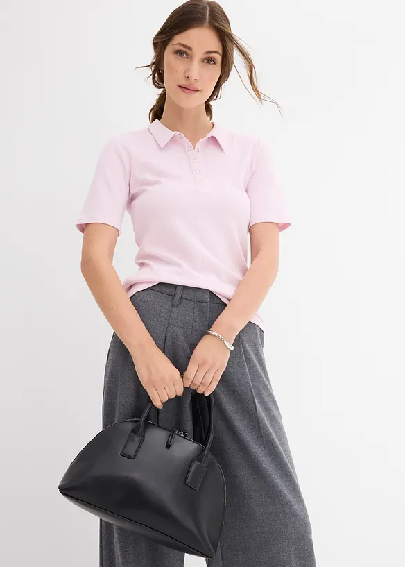 Poloshirt in een viscosemix, bonprix