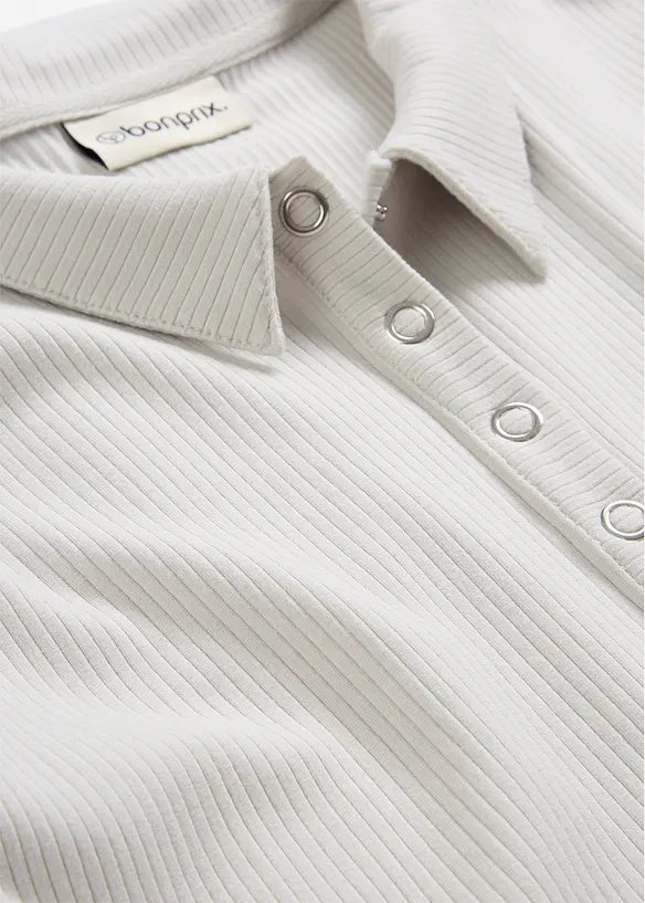 Poloshirt in een viscosemix, bonprix