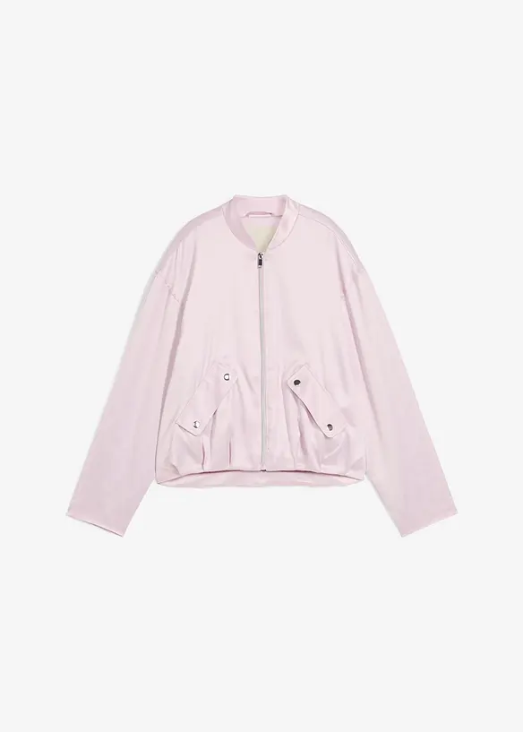 Bomber van glanzende viscosemix, bonprix