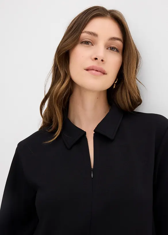 Polojurk van zachte scuba, bonprix
