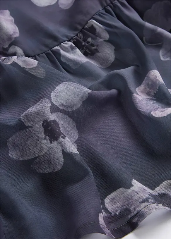 Korte chiffon jurk, bonprix