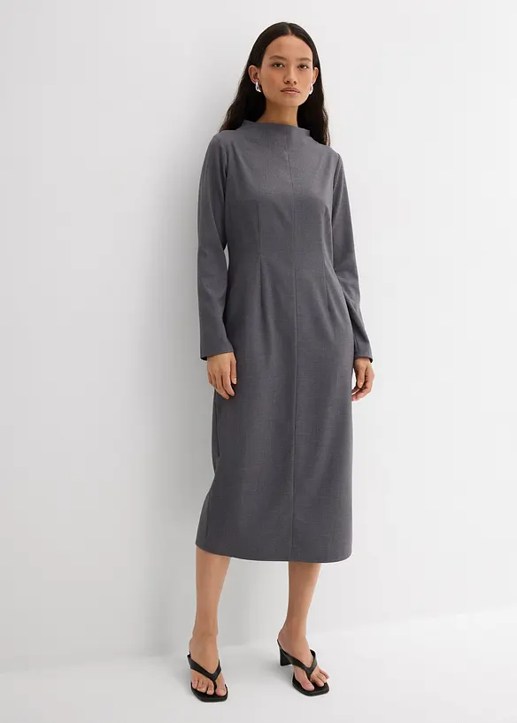 Midi jurk in een viscosemix, bonprix