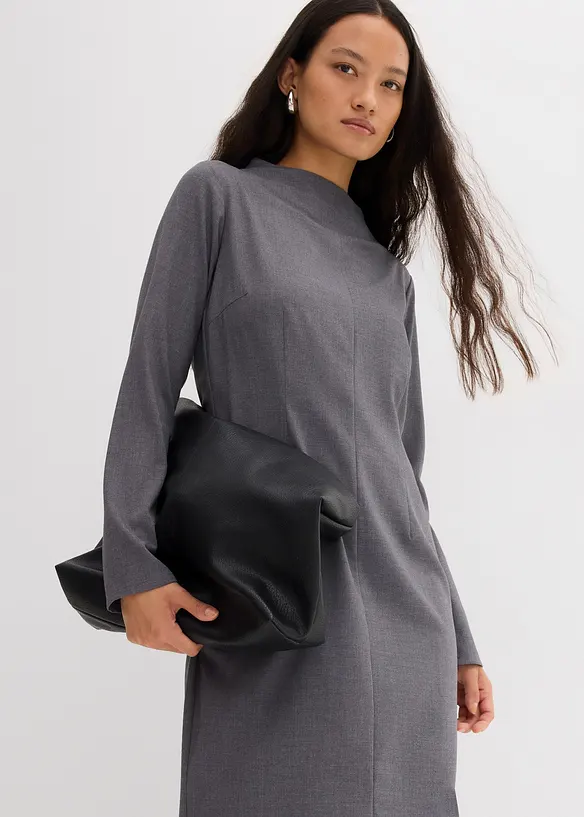 Midi jurk in een viscosemix, bonprix