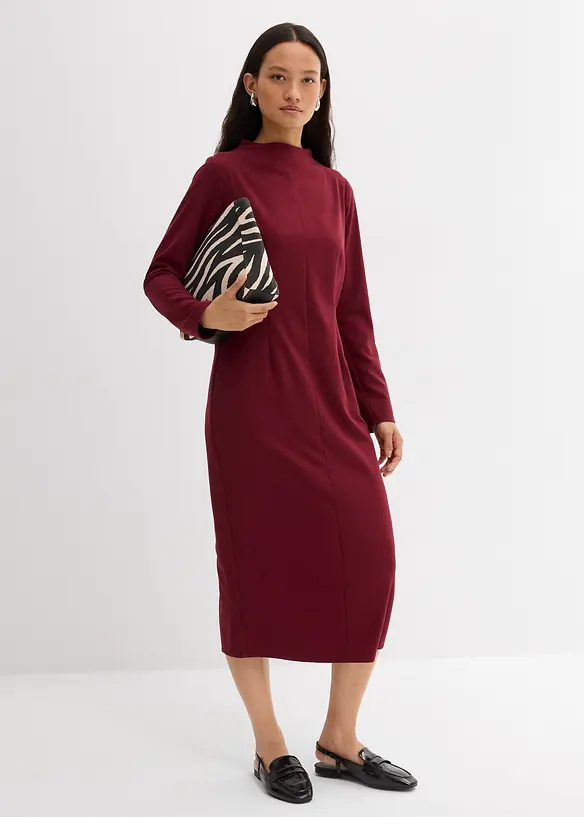 Midi jurk in een viscosemix, bonprix