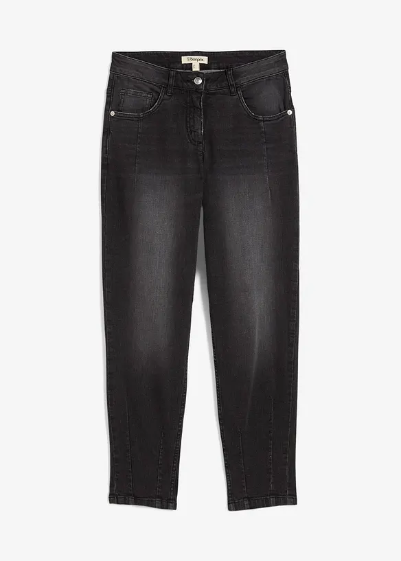 Barrel jeans mid waist, bonprix