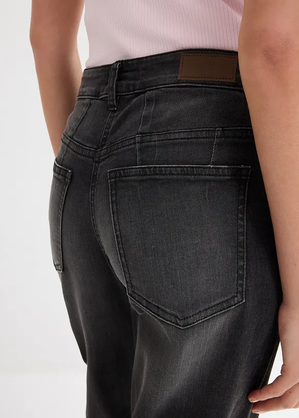 Barrel jeans mid waist, bonprix