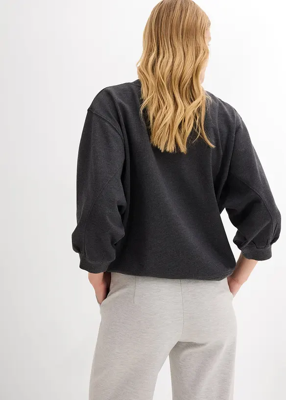 Oversized sweater van katoen, bonprix