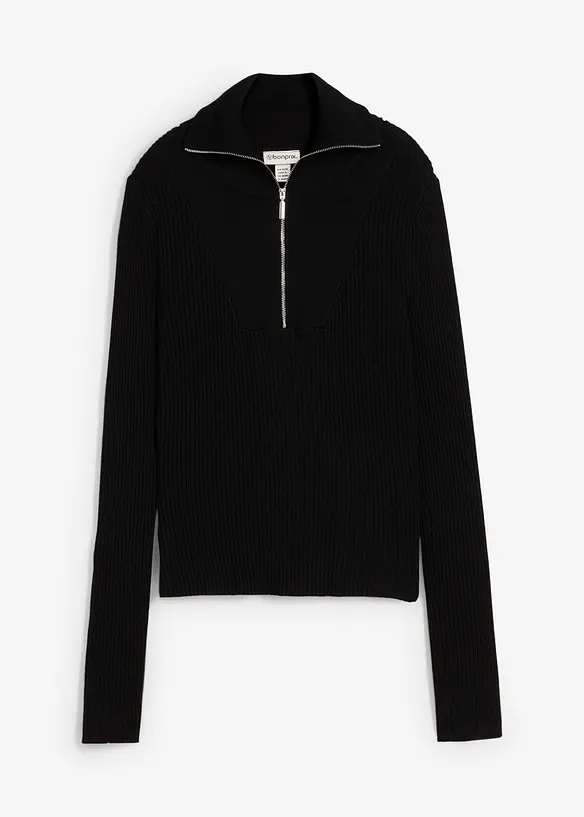 Geribd shirt in een zachte viscosemix, bonprix