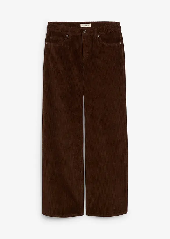 Corduroy broek van elastisch katoenmix, bonprix