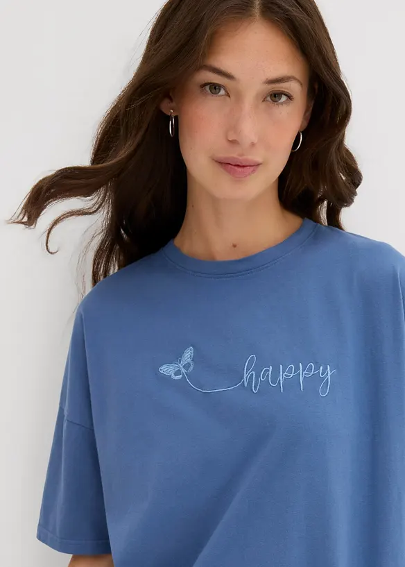 Oversized shirt van puur biologisch katoen, bonprix
