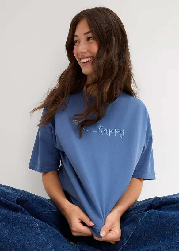 Oversized shirt van puur biologisch katoen, bonprix