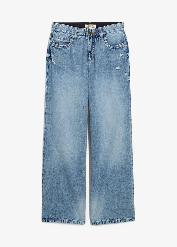 Baggy jeans, mid waist, bonprix