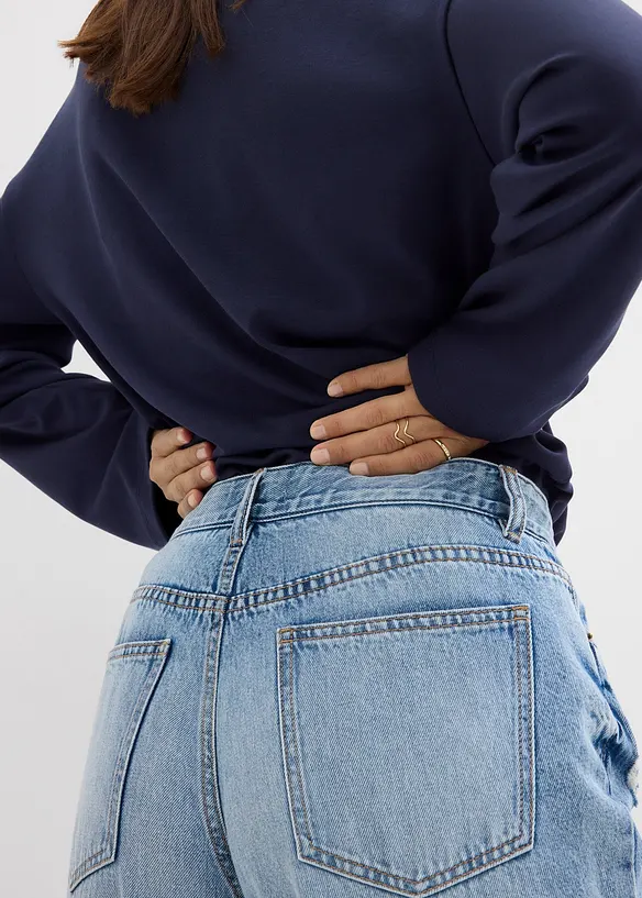 Baggy jeans, mid waist, bonprix