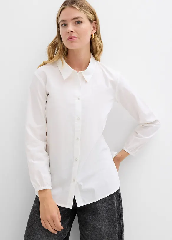 Oversized blouse van puur katoen, bonprix
