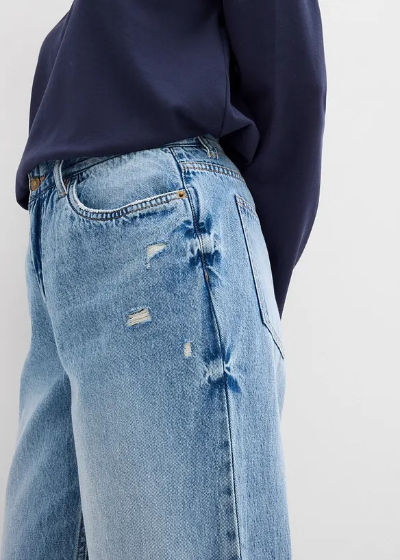 Baggy jeans, mid waist, bonprix