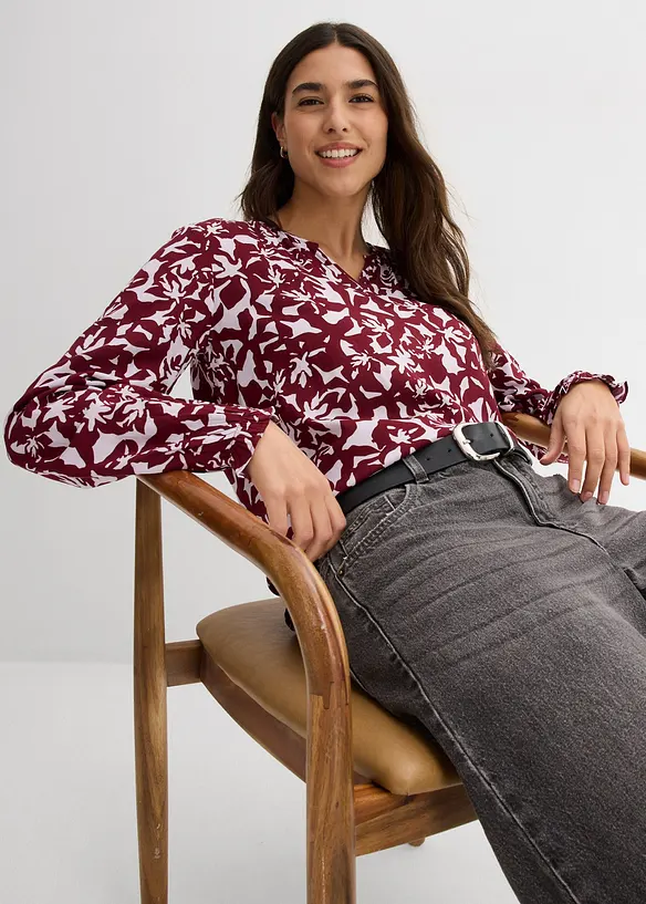 Tuniekblouse van soepele viscose, bonprix