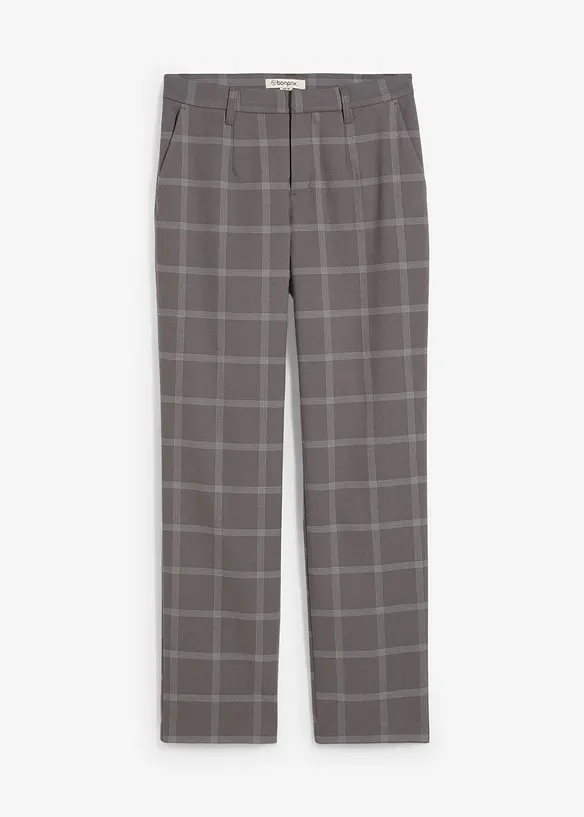 Geruite chino broek, bonprix