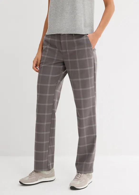Geruite chino broek, bonprix