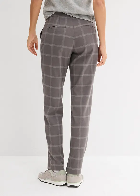 Geruite chino broek, bonprix
