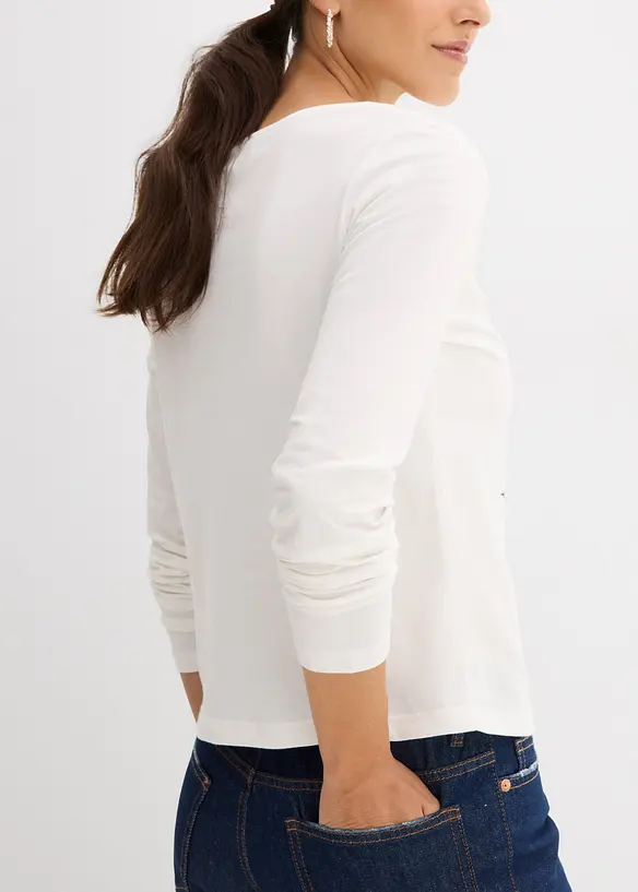 Longsleeve van puur katoen, bonprix