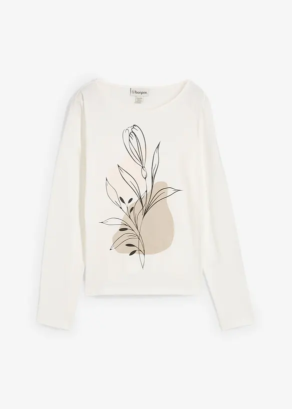 Longsleeve van puur katoen, bonprix