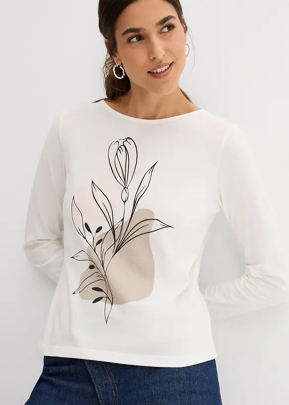 Longsleeve van puur katoen, bonprix